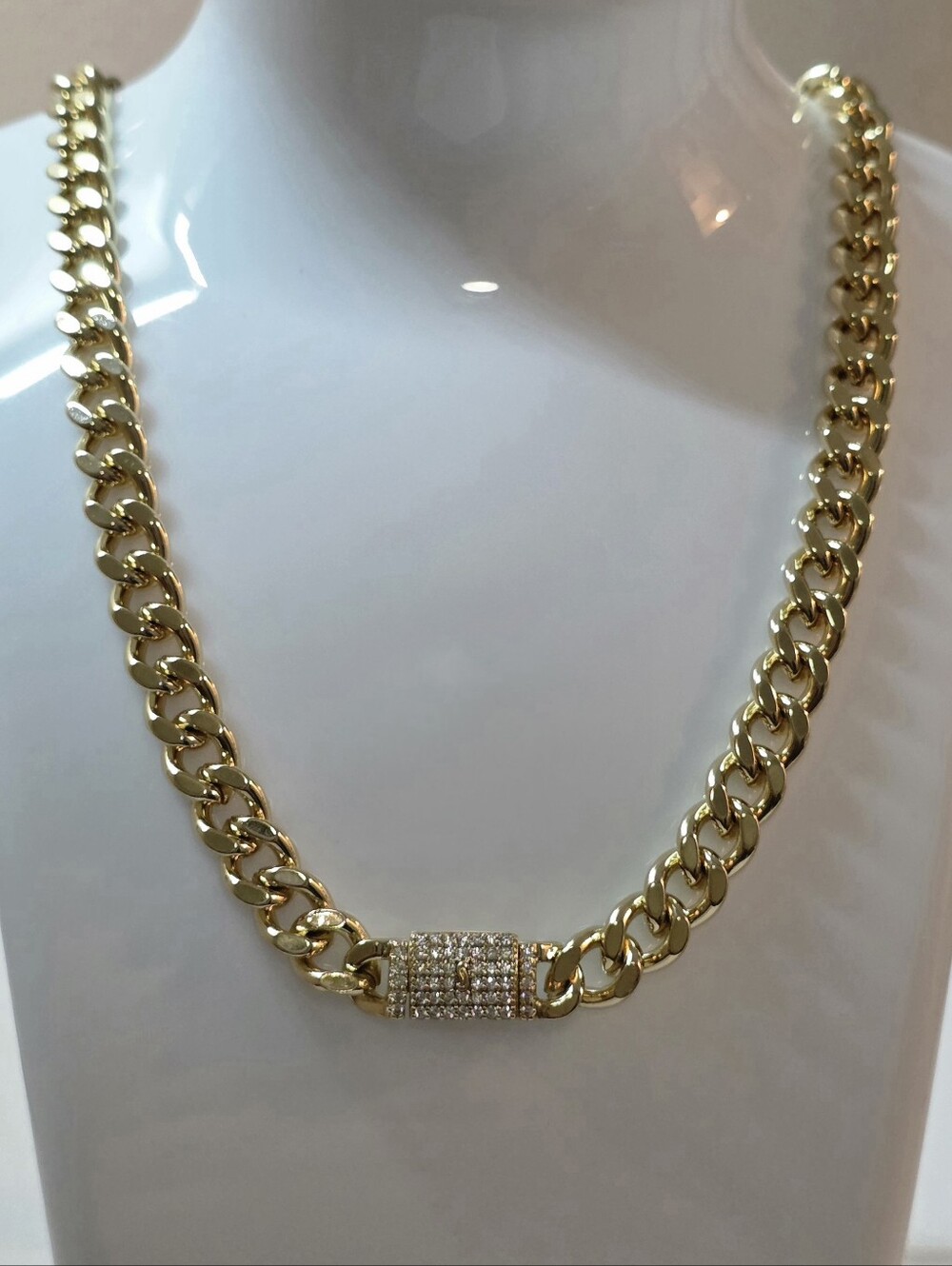 Chunky Cuban Link 24" Monaco Style Chain
